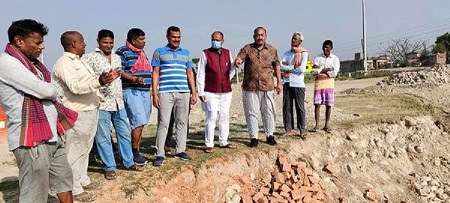 मेयर सरावगीद्धारा पोखरीको स्थलगत अनुगमन